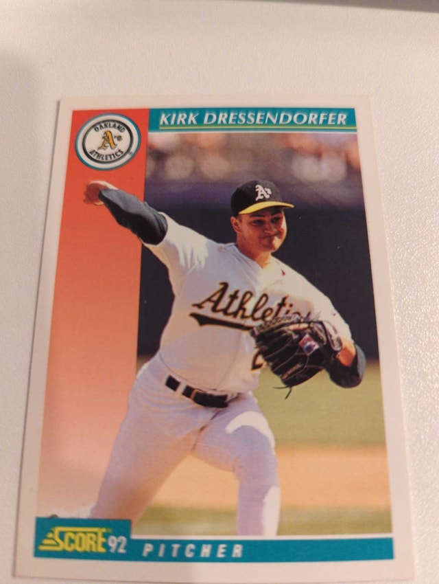 Score 1992 Kirk Dressendorfer Baseball Card⚽
