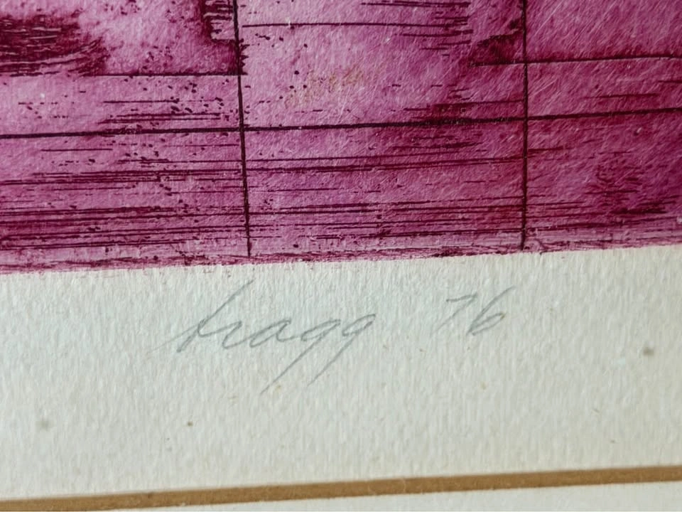 Original Signed Coloured Etching – William Bragg (Artist’s Proof - photo 3