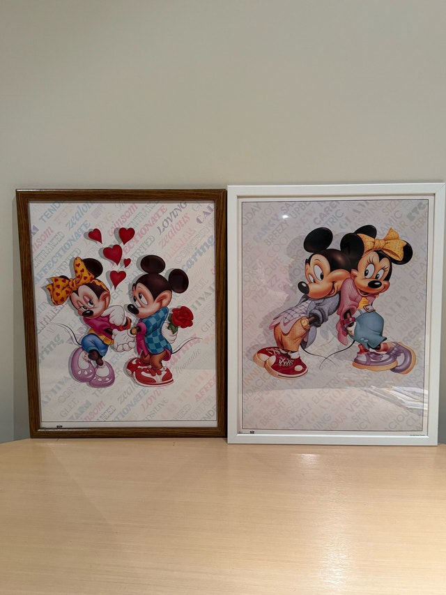 Disney Mickey and Minnie Mouse Framed Art Prints 16x20