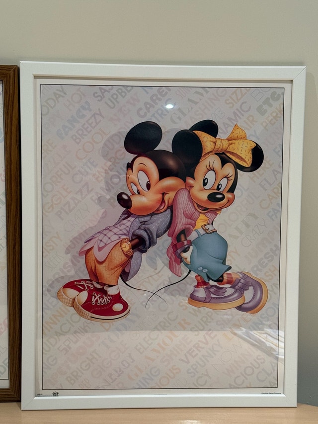 Disney Mickey and Minnie Mouse Framed Art Prints 16x20 - photo 2
