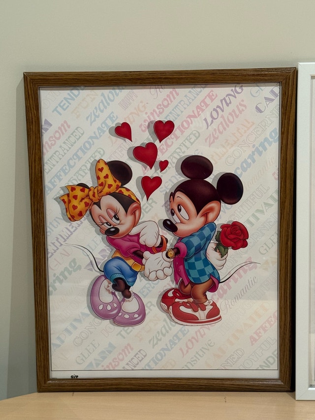 Disney Mickey and Minnie Mouse Framed Art Prints 16x20 - photo 3