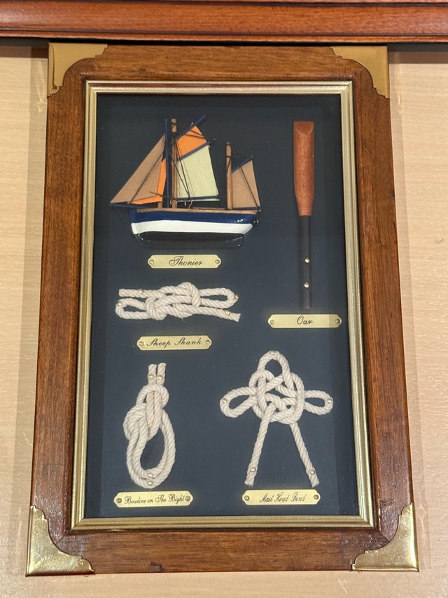 Vintage Nautical Knot Shadow Box Wall Decor - Set of 2 - photo 2