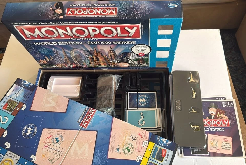 Monopoly Here & Now World Edition – Like New – Complete Game - photo 3