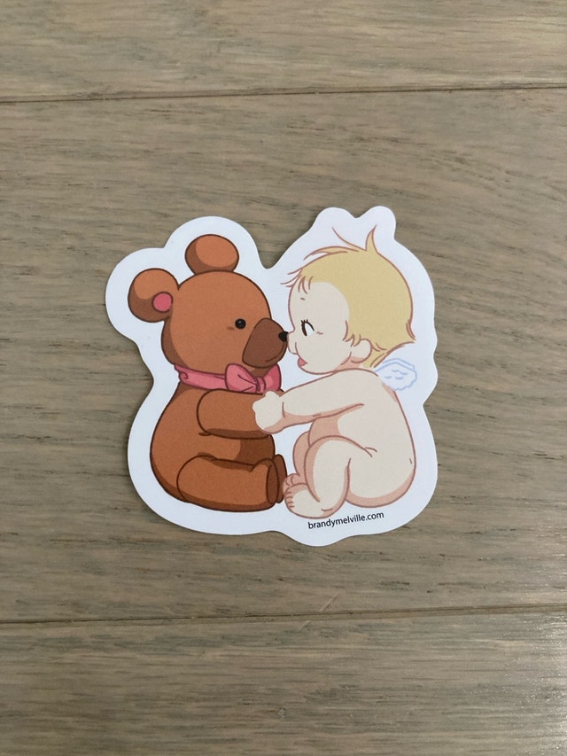 Brandy Melville Angel Bear Sticker ⚽️