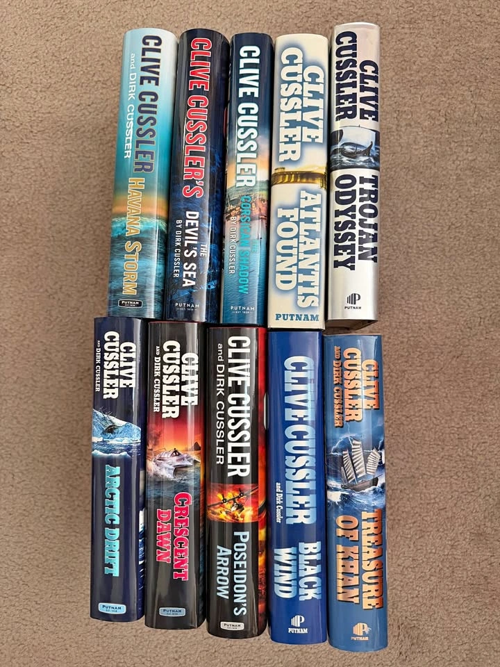 📚 Clive Cussler Hardcover Collection – 10 Books
