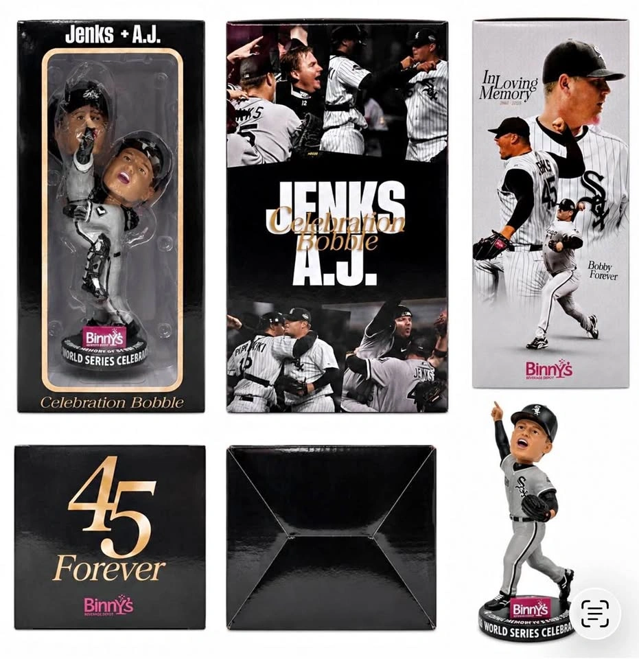 ⚾ Chicago White Sox Bobby Jenks & A.J. Celebration Bobblehead ⚾