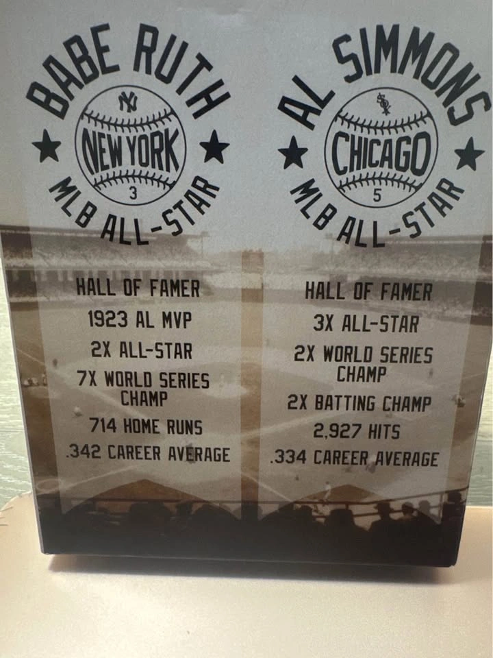 Babe Ruth & Al Simmons Figurine - photo 3