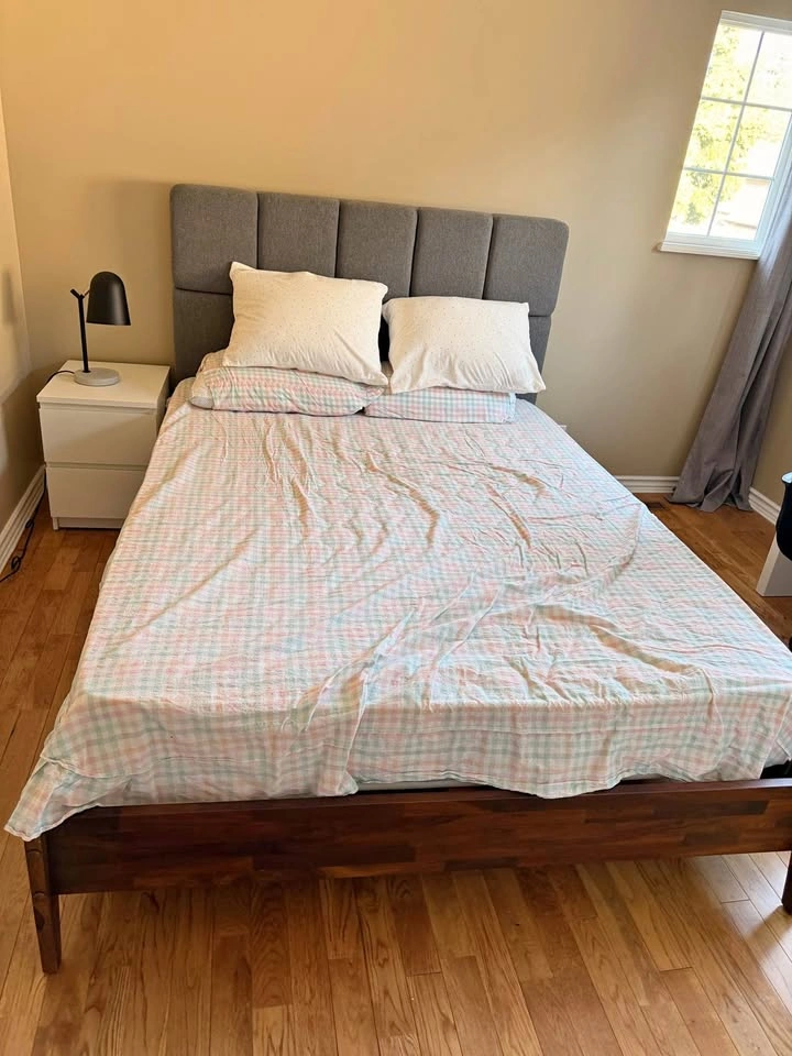Arcadia Wood Frame Queen Size Bed