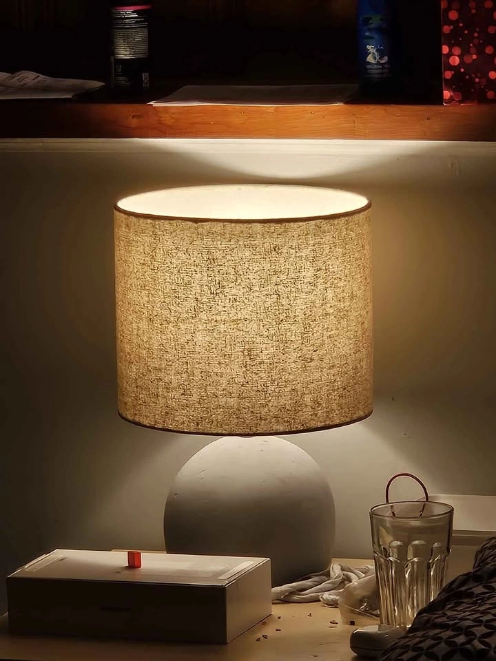 Brand new Stone & Beam Industrial Round Concrete Table Lamp