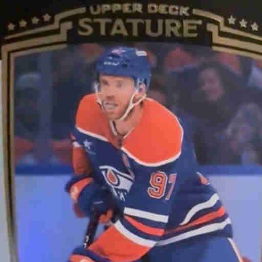 Lot of 2 - McDavid UD Stature-Ryan Nugent-Hopkins Premier Patch
