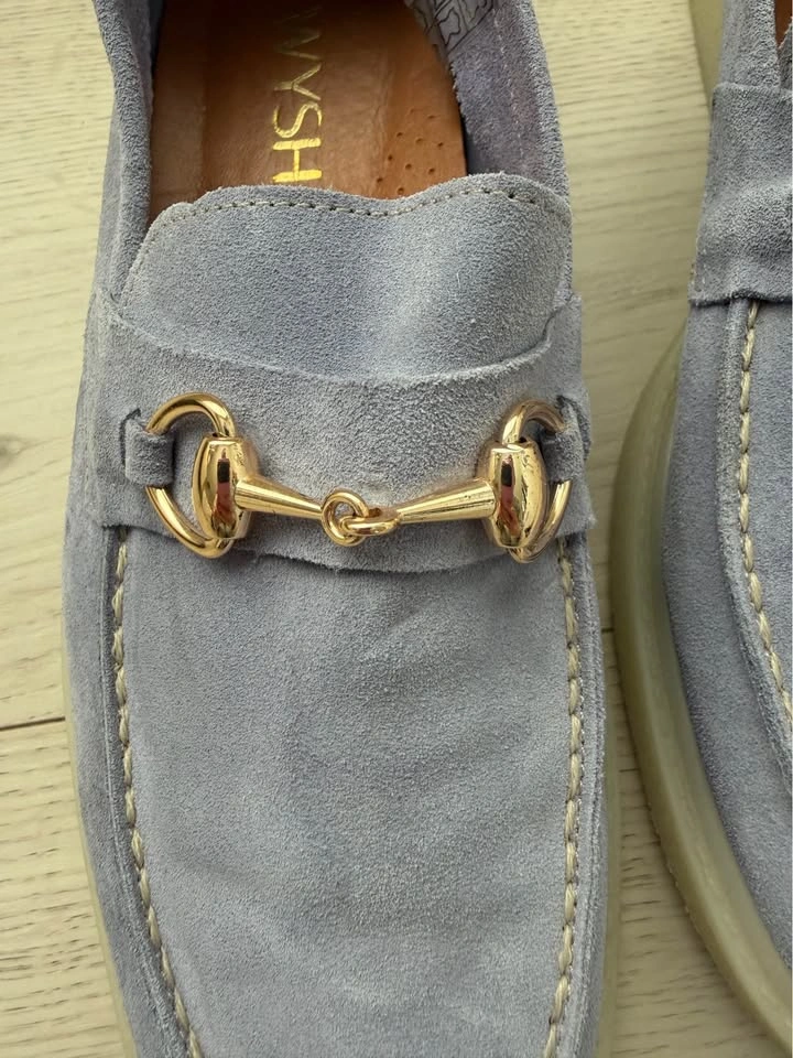 Suede violet loafers US 9 - photo 2