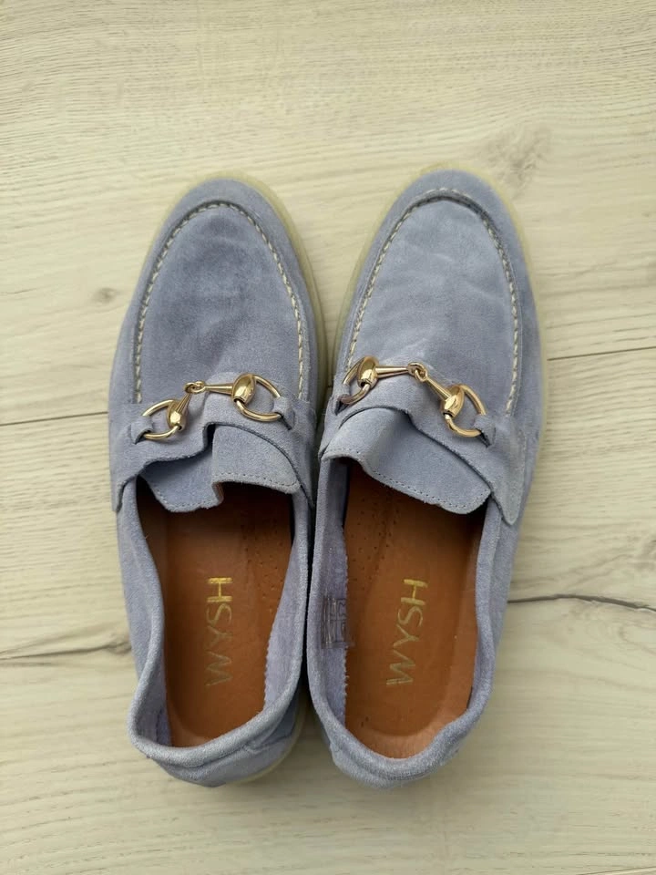 Suede violet loafers US 9 - photo 3