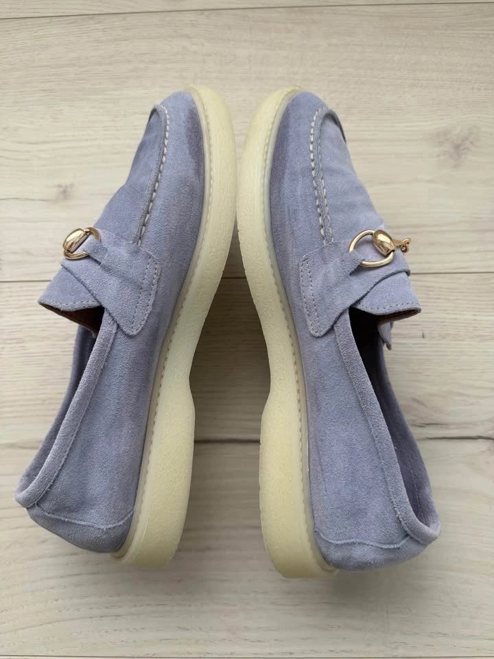 Suede violet loafers US 9 - photo 5