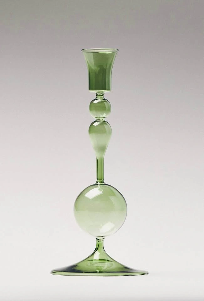 Anthropologie RYLEE BOROSILICATE GLASS CANDLESTICK - photo 3