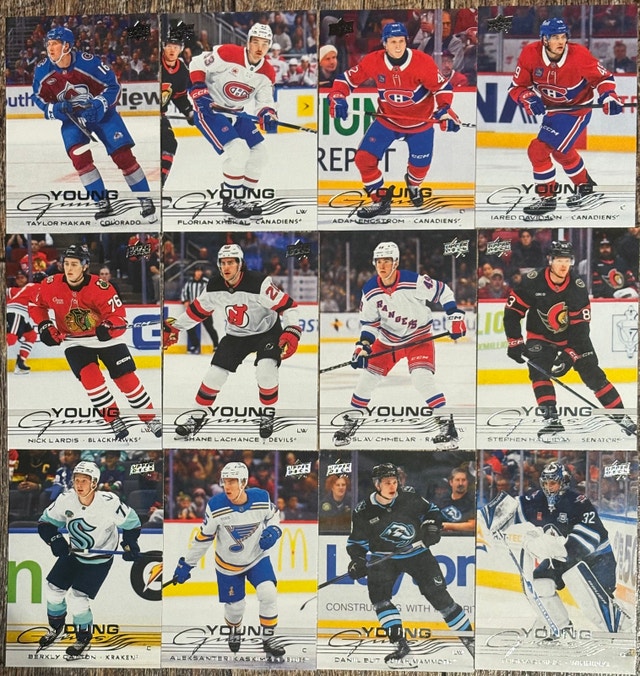 Lot of 12 - Newest Release. Upper Deck Young Guns