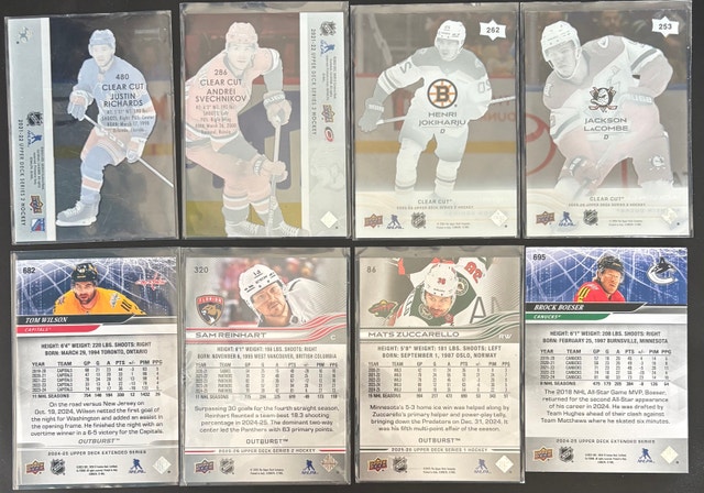 Lot of 8 - Upper Deck Clear Cut & Outburst - photo 2