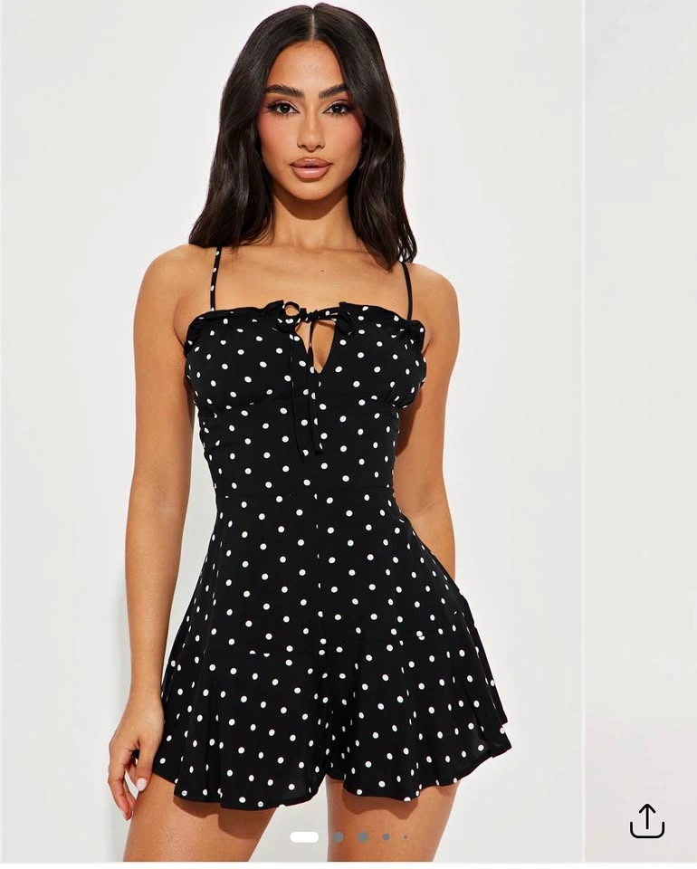 Polka dot romper