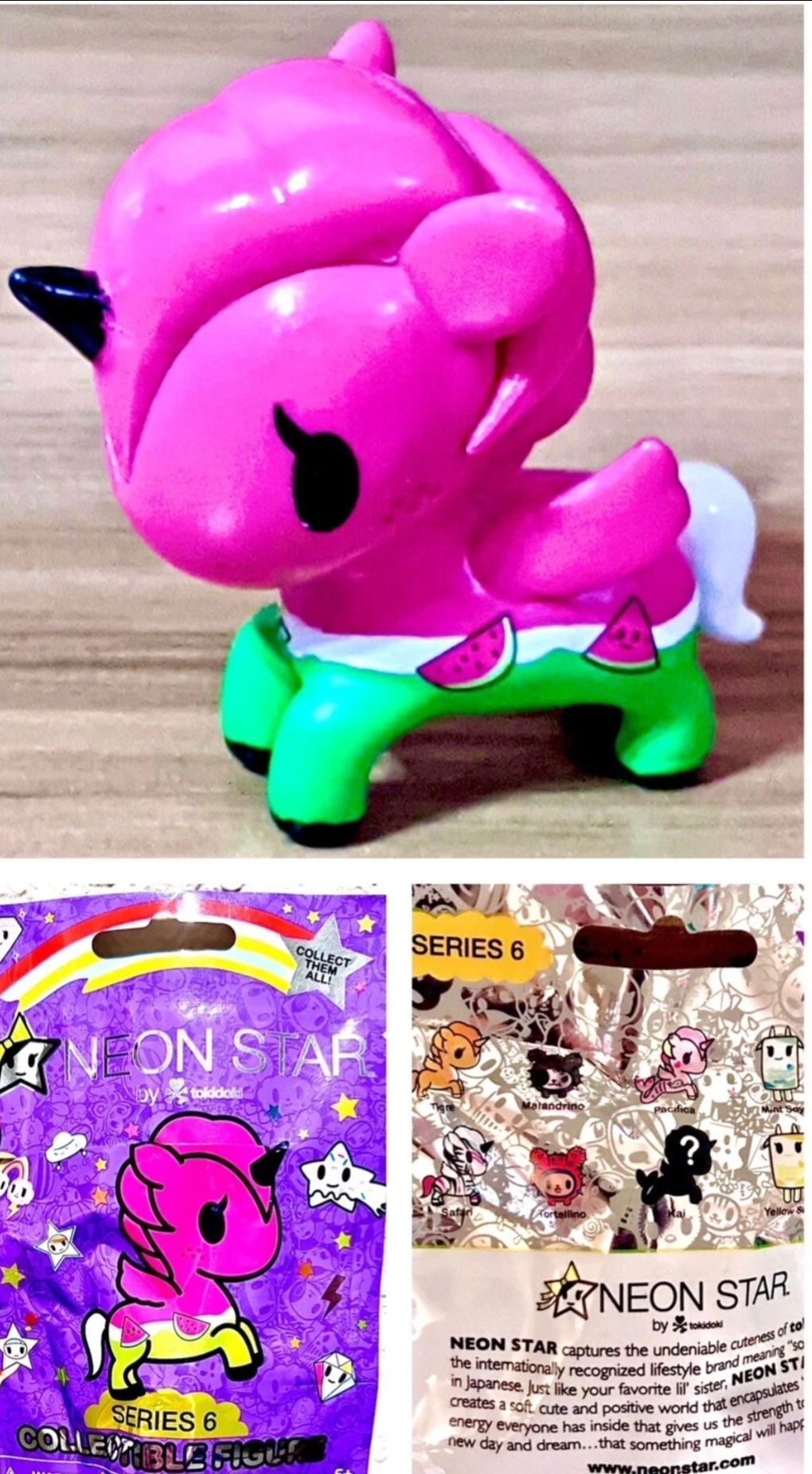 Neon Star Tokidoki Unicorno Series 6 Melonya Watermelon Unicorn