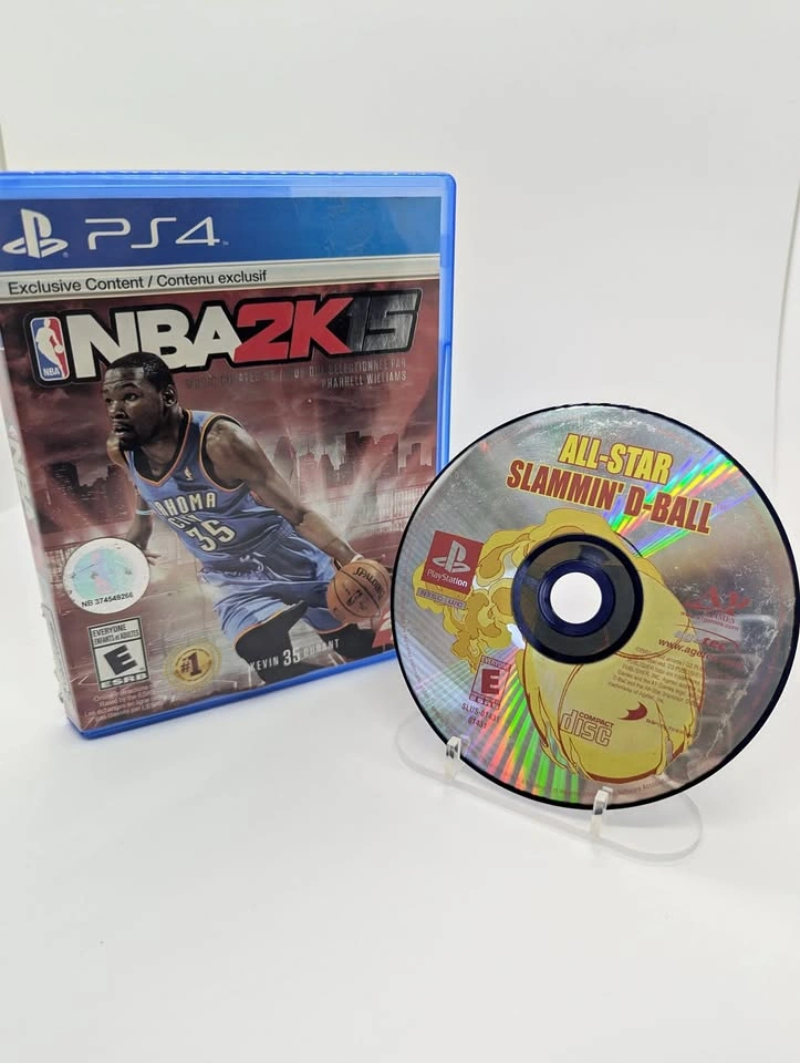 PS4 NBA 2K15 + BONUS PS1 All-Star Slammin' D-Ball