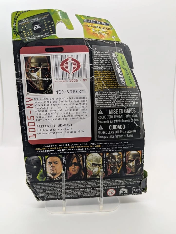 G.I. Joe The Rise of Cobra: Neo-Viper Action Figure (Sealed) - photo 2
