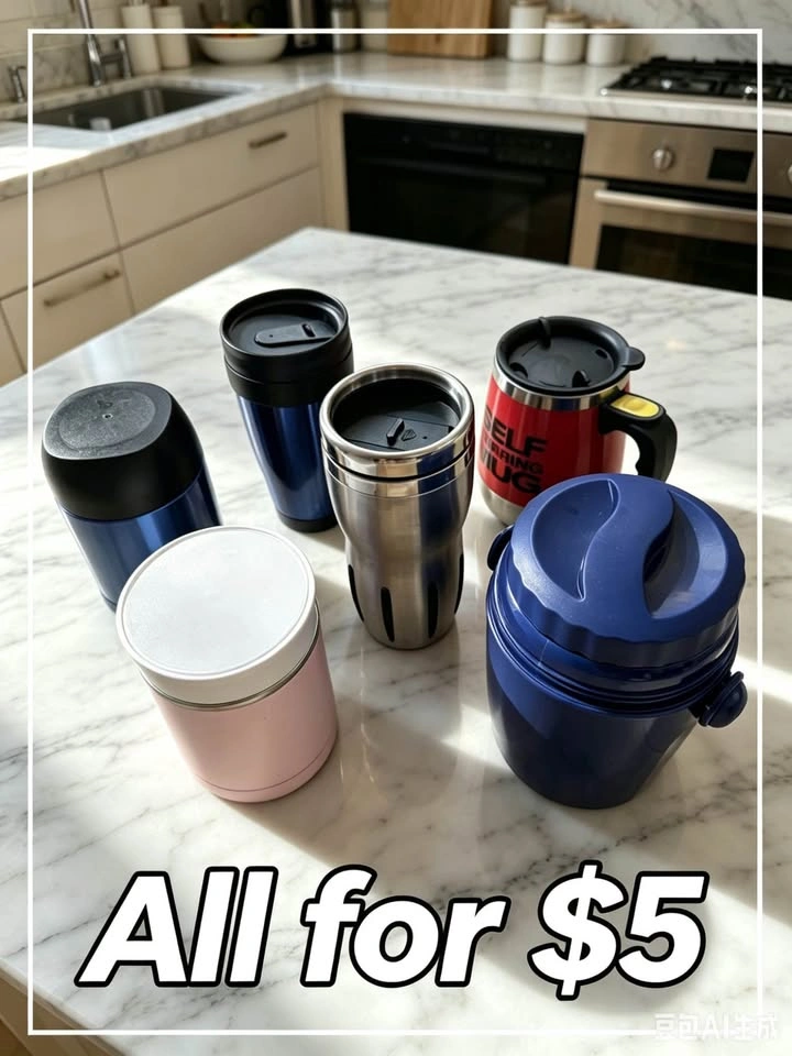 Set of 6 Travel Mugs and Insulated Food Containers - photo 2