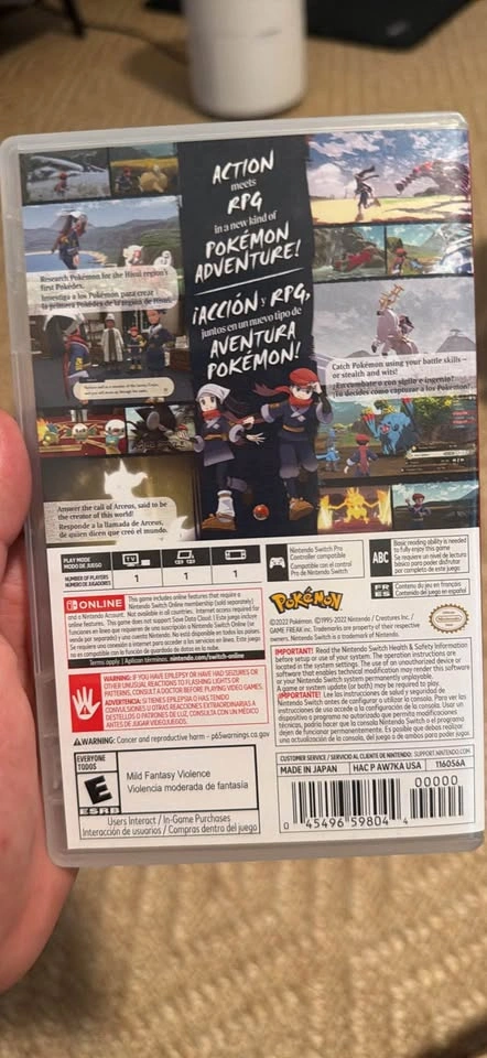 Pokémon Legends: Arceus Nintendo Switch Excellent Condition - photo 3