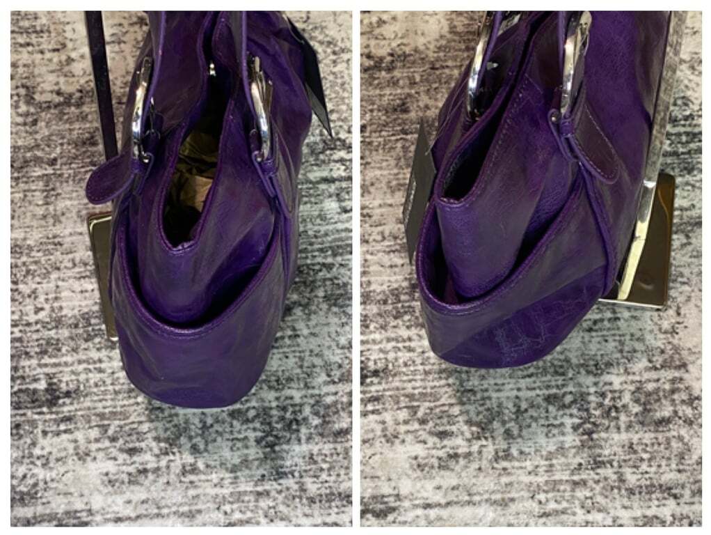 Kenneth Cole Rn81633 Vintage Y2K Reaction Eggplant Satchel - photo 3
