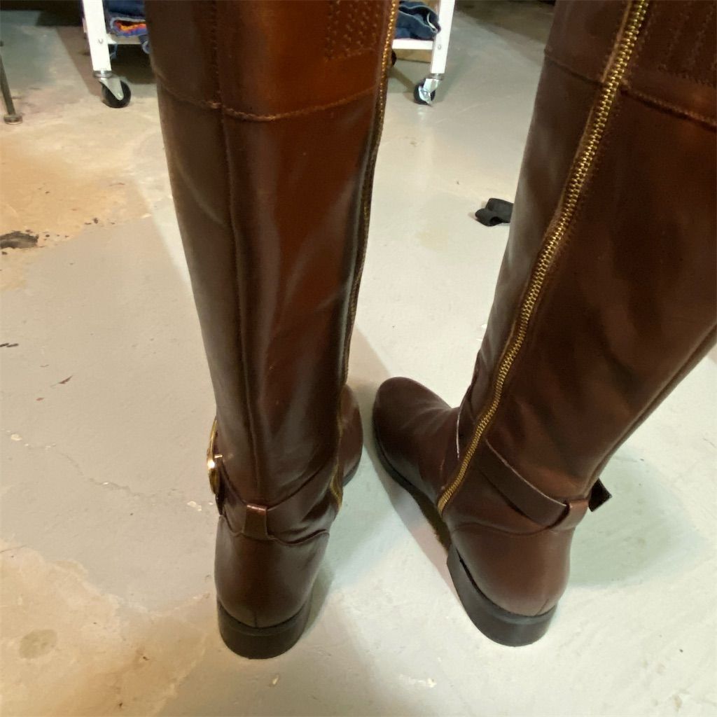 Michael Kors Women's Brown Leather Riding Boots Size 7 - photo 3