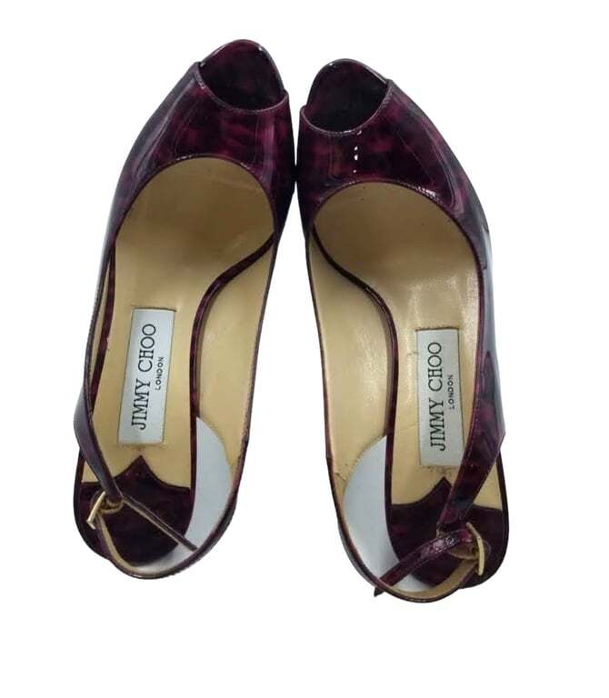 Jimmy Choo Nova Plum Tortoiseshell Patent Leather ~ 6 - photo 3