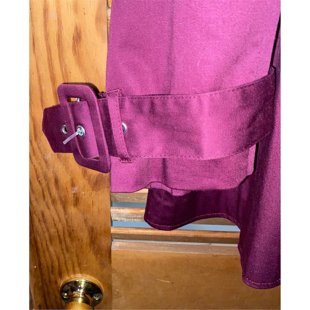 Spiegel Women's Burgundy Short Jacket Size 16 Double-Breasted - photo 5