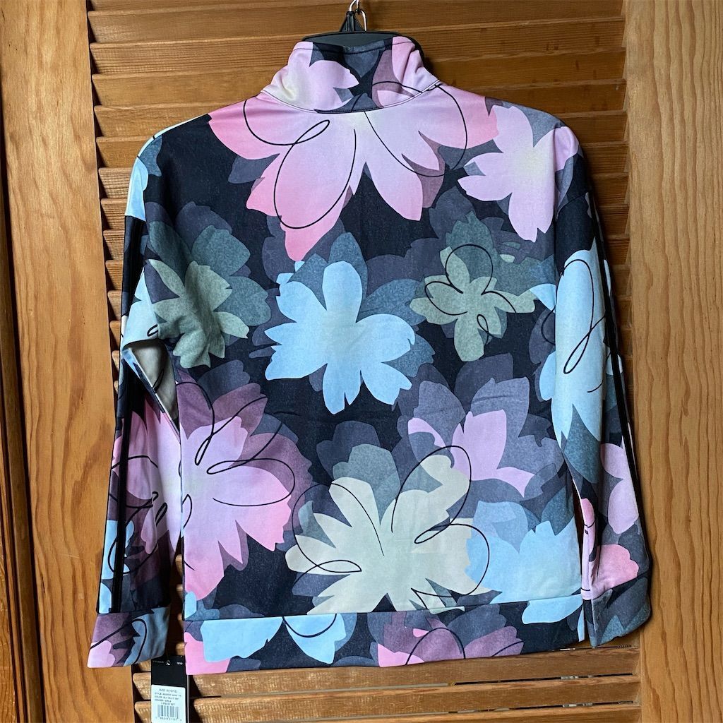 Adidas Girls Floral Print Track Jacket Size Medium 10-12 - photo 4