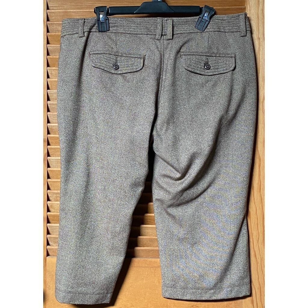 Old Navy Women's Brown Tweed Capri Pants Size 14 Herringbone - photo 2