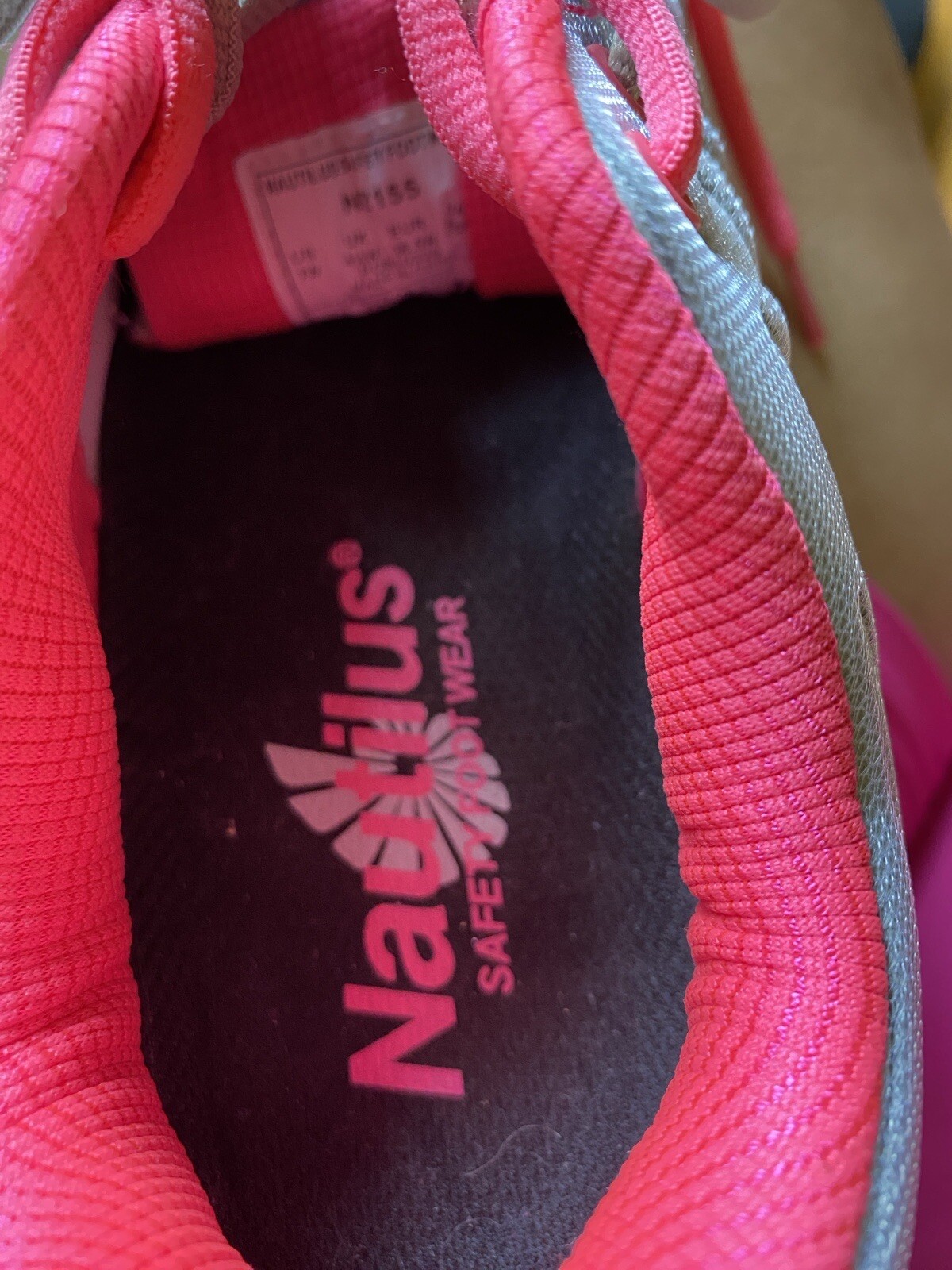 New Nautilus Women's Work Shoes Grey Pink Size 7W - photo 2