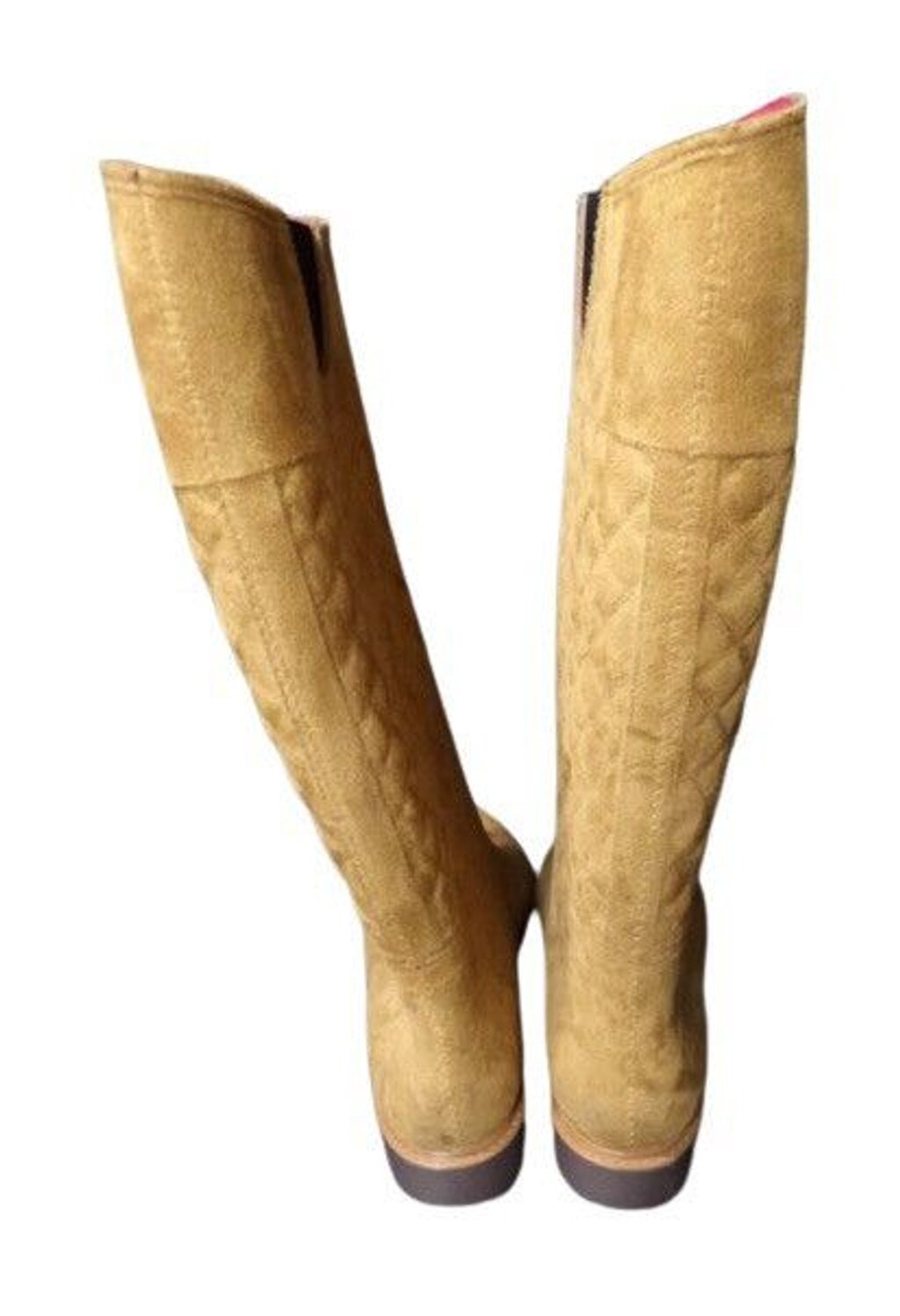 Tommy Hilfiger NWOT Quilted Suede High Boots Sz 7M