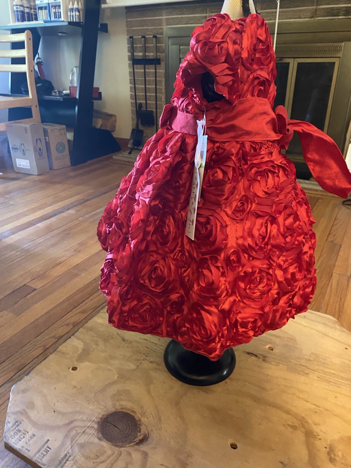 Pippa And Julie Girls Red Roses Dress Sz.18 Month NWT - photo 5