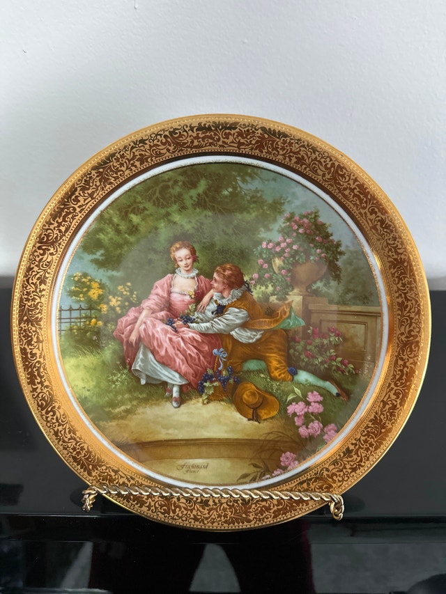Limoges (MABA) vintage decorative porcelain plate