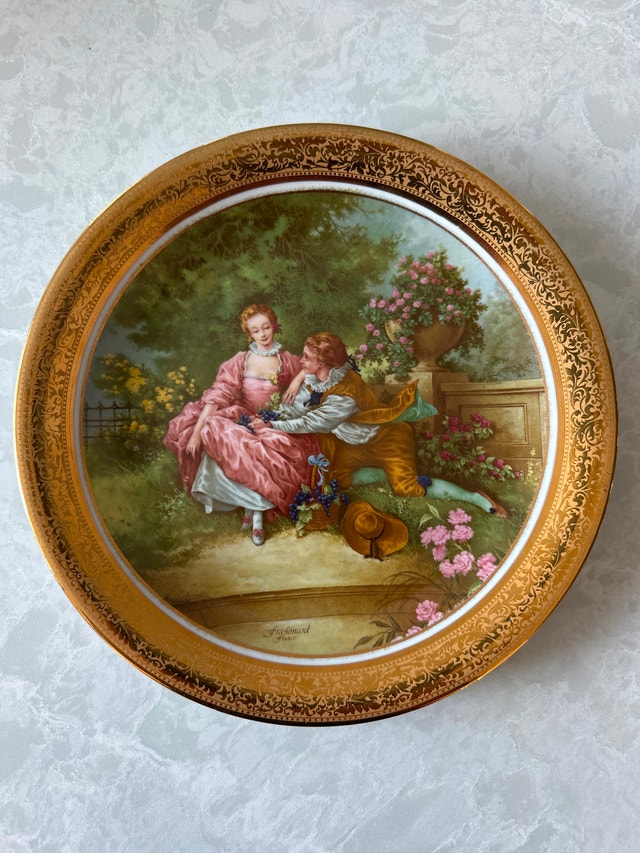Limoges (MABA) vintage decorative porcelain plate - photo 2