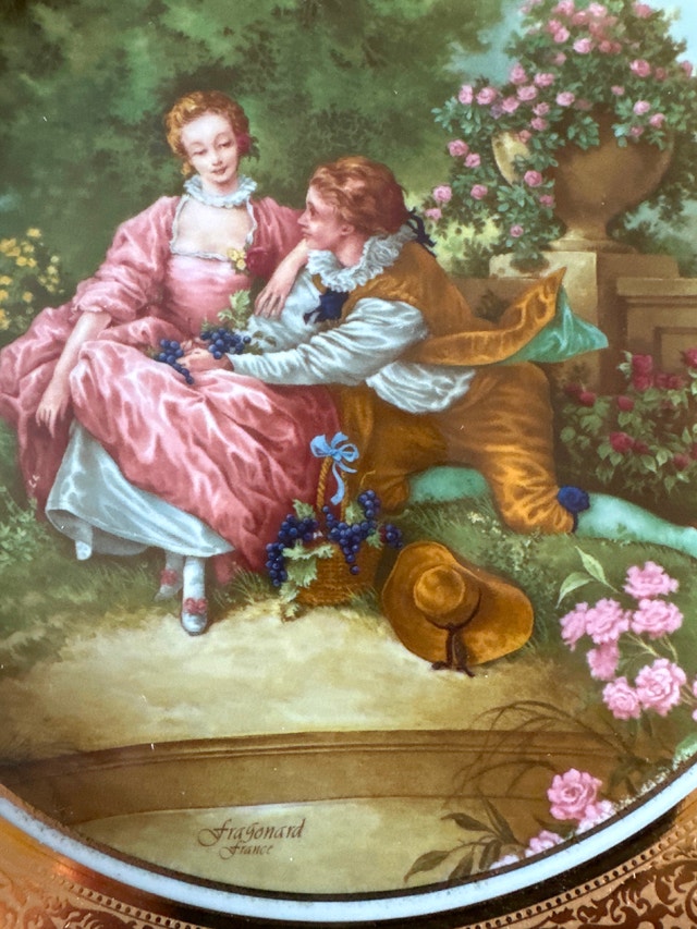 Limoges (MABA) vintage decorative porcelain plate - photo 3