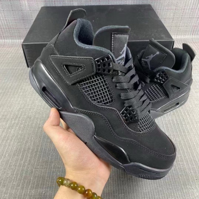 Size 6 Women Jordan 4 Black Cats 2020 - photo 2