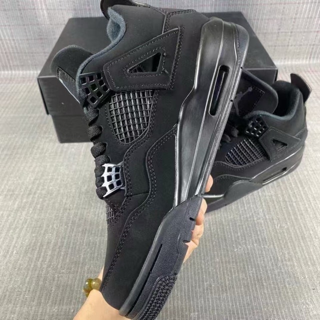 Size 6 Women Jordan 4 Black Cats 2020 - photo 3