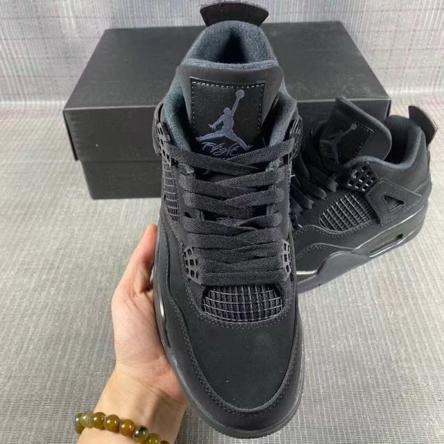 Size 6 Women Jordan 4 Black Cats 2020 - photo 4