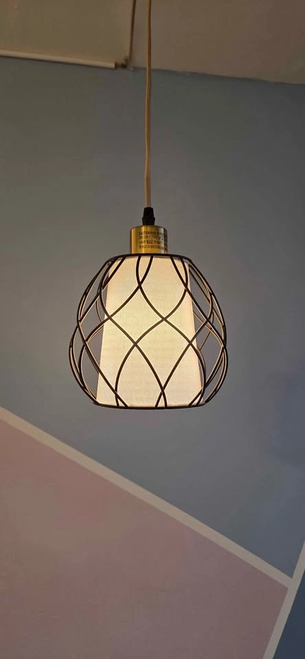 Pendant Light Dimmable Black and Gold - photo 2