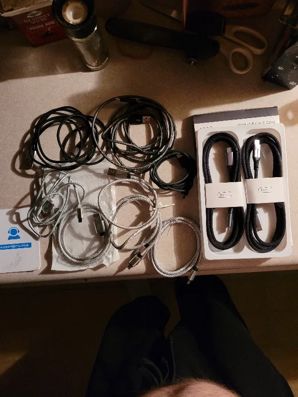 LOTS of cables brand new. Usb to micro, Usb to lightning