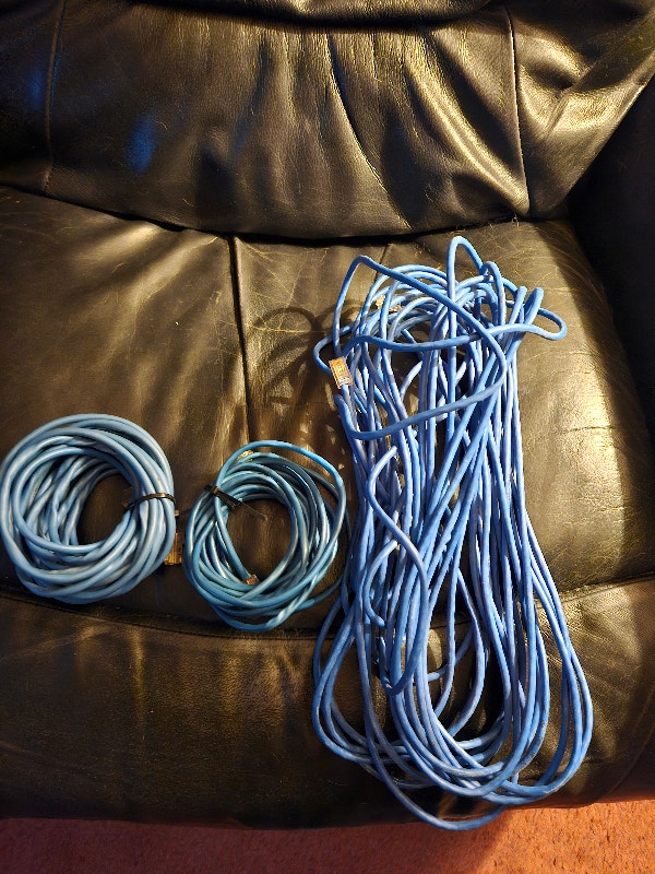 Cat 5 cable 15, 25, 50 ft - All 3 for $10