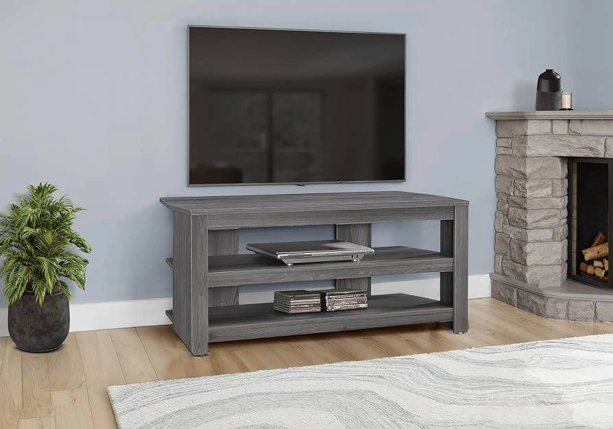 Monarch Specialties Tv Stand, 42 Inch, Console, Storage Shelves - photo 2