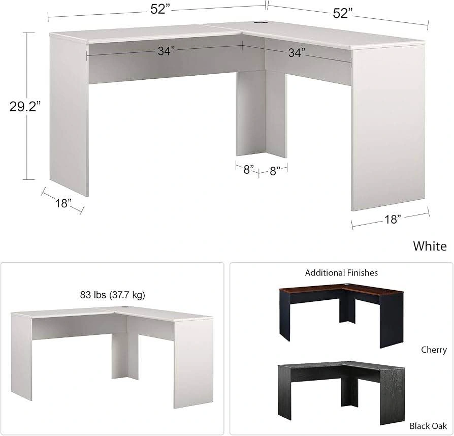 Ameriwood Home The Works L Desk, Cherry - photo 4