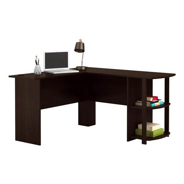 Ameriwood Home Dakota L-Shaped Desk with Bookshelves - Espresso - photo 2