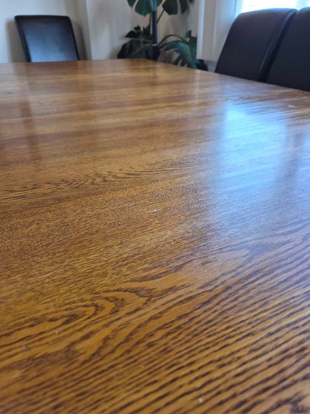Solid Oak Extendable Dining Table - photo 3