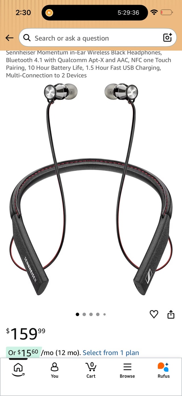 Sennheiser Momentum In-Ear Wireless Headphones - photo 4