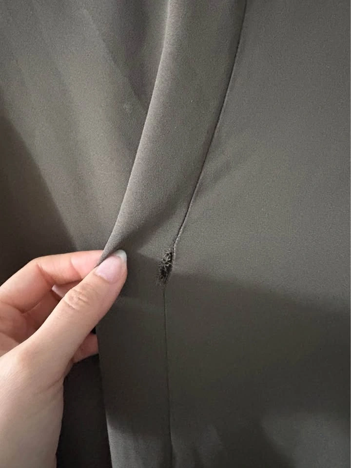 Lightweight Olive Duster / Trench Cardigan – Size S - photo 4